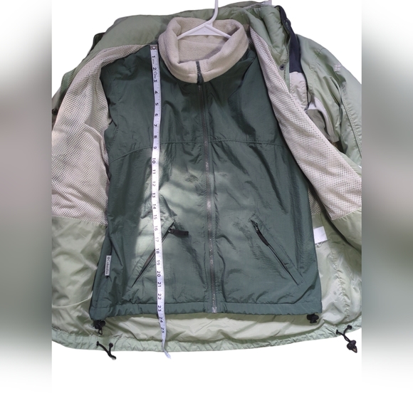 Vintage Women’s Columbia Interchange Core 3 In 1 Winter Coat Green Sz S - Picture 15 of 15